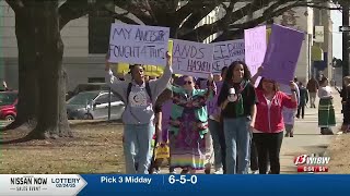 Students protest after 30% of Haskell University’s staff was laid off