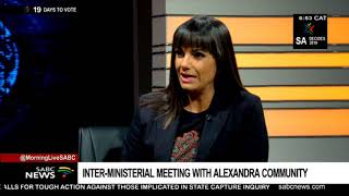 Inter-ministerial meeting with Alexandra community