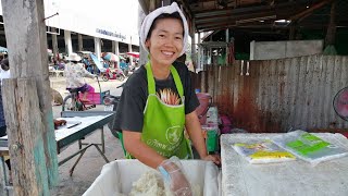 ข้าวเหนียวนึ่งดีที่สุดตลาดบึงบูรพ์ ร้านขายข้าวเหนียวนึ่งในตลาดบึงบูรพ์ อ.บึงบูรพ์ จ.ศรีสะเกษ