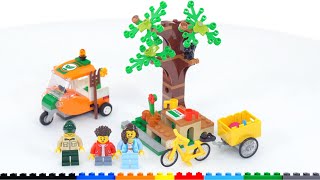 LEGO City Picnic in the Park set 60326 review! Squirrels, yellow bike, and a cool tiny vehicle