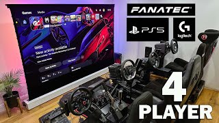 Gran Turismo 7 Ultimate 4 PLAYER Split Screen RACING WHEEL Setup