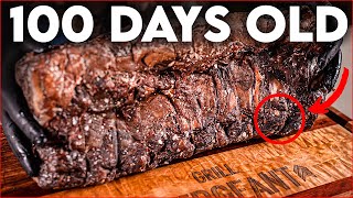 Would You eat a 100 Day Old Steak? #dryaged #dryaging #NYStrip #steakager #100days