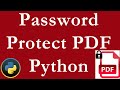 Encrypt/Decrypt files, Password Protect PDF in Python