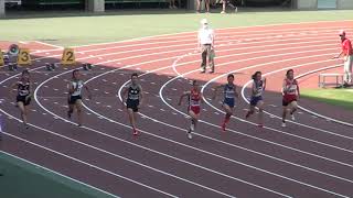 2021.08.01 岡山市総体 中学女子100m 決勝