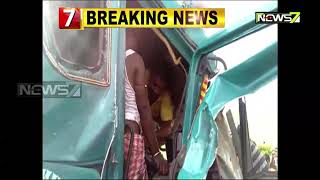 Two trucks collide Near Chandikhol In Jajpur; 1 killed, 2 critical