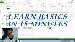 MS Project 2013 #1 ● Learn Basics in 15 Minutes ● Easy