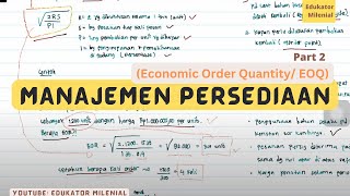 Manajemen Persediaan (Economic Order Quantity - EOQ)