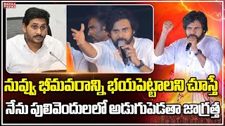 నువ్వు భీమవరాన్ని భయపెట్టాలని చూస్తే నేను పులివెందులలో అడుగుపెడతా జాగ్రత్త | PawanKalyan | MahaaNews