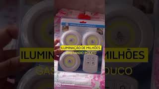 Olha que Incrível! Kit Luminárias sem Fio com controle remoto