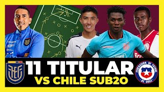 Mi 11 Titular Ecuador vs Chile | Sudamericano Sub20 Colombia 2023 🇪🇨🏆