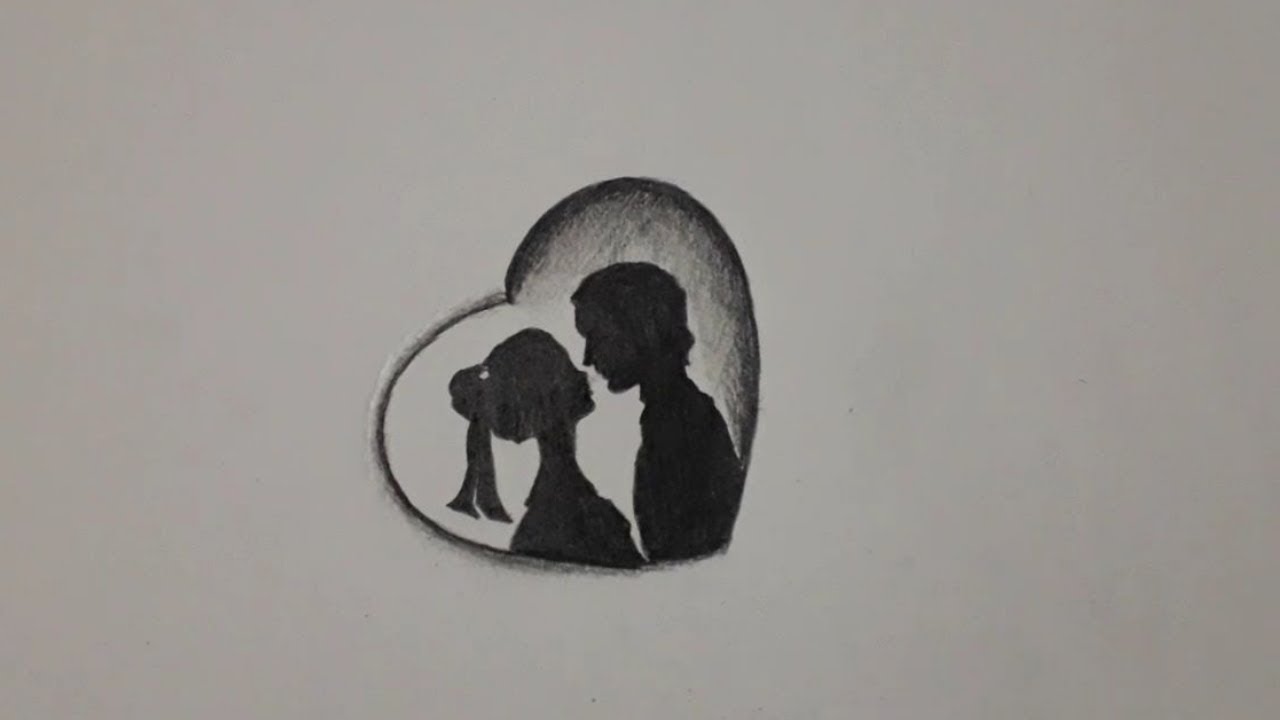 Pencil Drawing Of Couple Inside Love/couple Drawing - YouTube