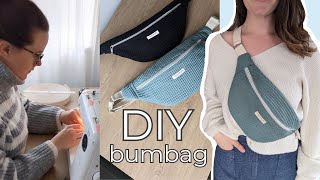DIY large bag tutorial / How to make the viral Hannah Walker large bumbag
