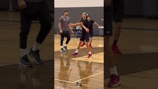 The warm up before the #practice ! Zach Cohen - TheLab #basketball #lessons #coach #train