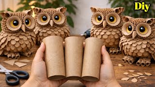 Before You Throw Away Toilet Paper Rolls… Watch This! 🤯 DIY Owl Craft