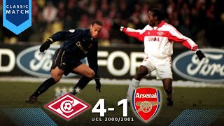 Spartak Moscow vs Arsenal 4-1 || When Arsenal was humiliated in Moscow || UCL 2000-2001