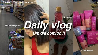 VLOG ROTINA | um dia comigo ..compras do mês , limpeza , bate papo , comprinhas 💖✨