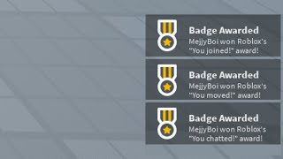 Roblox Badges Be Like...