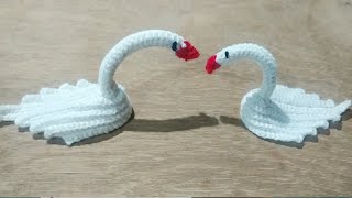 Soo beautiful crochet swan 🦢🦢🦢 güzel tığ işi kuğu nasıl yapılır , Tığ işi battaniye #crochetmotif