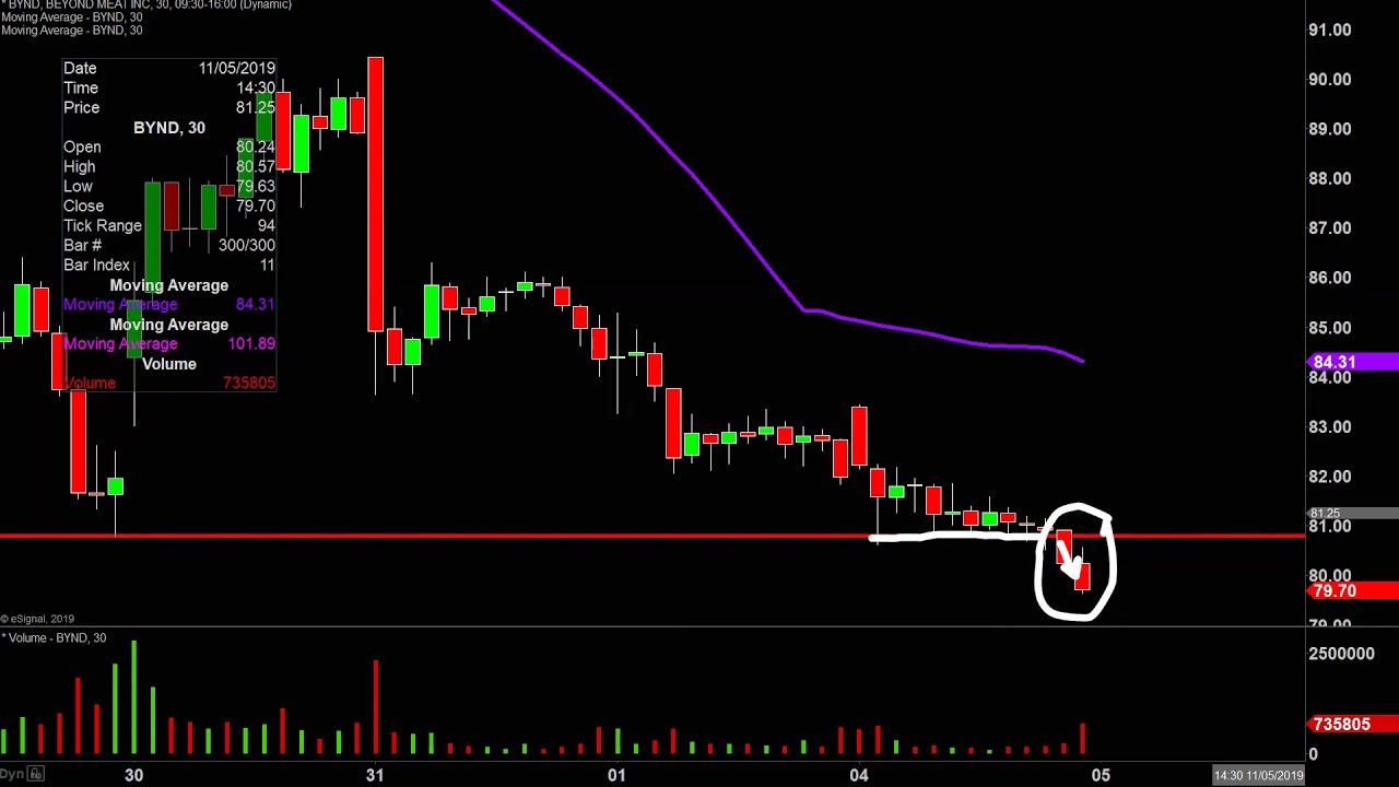 Beyond Meat, Inc. - BYND Stock Chart Technical Analysis For 11-04-2019 ...