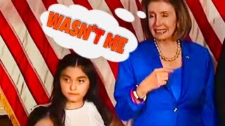 Pelosi DENIES that she ELBOWED little girl; Nancy said she was ensuring the “girl remained in frame”