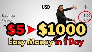 $5 to $1000 in 1 Day | Easy Forex Scalping Strategy