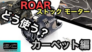 ROARスペック　ストックモーターの使い方　カーペット編