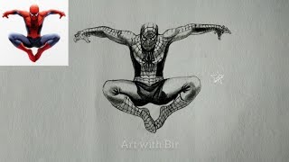 How to draw spider man || Spider man drawing tutorial for beginner || pencil drawing tutorial.