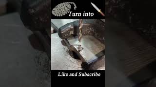 🔥 Making Wootz Steel from a Car Chain and Crafting a Nepalese Kukri Knife 🔪