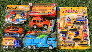 Video about Searching and Unboxing Brand New Toys | Construction Vehicles, School Bus, Cars, Trucks