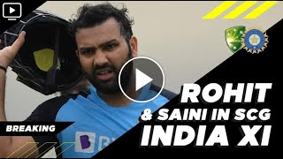 BREAKING NEWS: ROHIT & SAINI in PLAYING XI for Sydney 3rd TEST | AUSvIND 3rd Test Preview