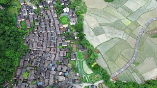 Live: View of a typical traditional ancient village in Chashan Village, S China's Guangxi