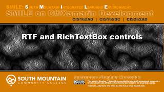 C#/Xamarin Cohort 16F - RTF and RichTextBox controls