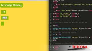 Tutorial JavaScript for beginners #40 Hoisting # M Tutorial