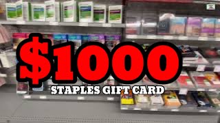 WHAT WE BUY WITH $500 STAPLES GIFT CARD | ADAEAGLE