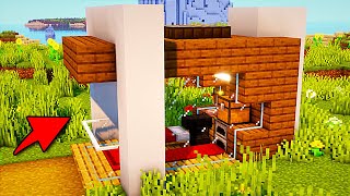 Simple Modern House in Minecraft: Timelapse #Shorts
