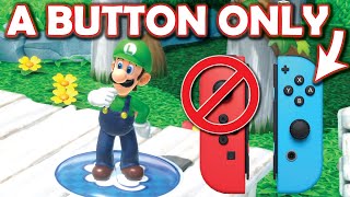 Mario Party Superstars Luigi Wins By ONLY Using the A Button!