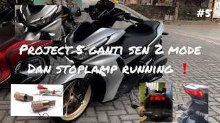 [MODIF ] Ganti sen 2 mode dan stoplamp running new Aerox 2023 😍❗️❗️❗️