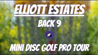 MINI DISC GOLF PRO TOUR!! | ELLIOTT ESTATES | BACK 9