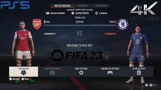 FIFA 23 | Arsenal vs Chelsea | Barclays Women's | PS5 4K 60FPS