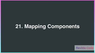 Mapping Components in React | React JS Course for Beginners | React JS Tutorial | #revildo_code