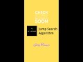 Upcoming Jump Search Algorithm | At A Glance! | #shorts