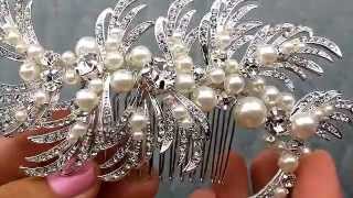 Rhinestone Hair Comb  from Hair Comes the Bride