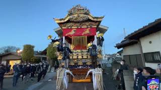 令和四年　11月27日 宮地屋台組立完成後の練習　秩父夜祭