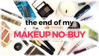 THE END OF MY TWO+ YEAR MAKEUP NO-BUY - ALL MY NEW PRODUCTS//Curating my collection & decluttering!