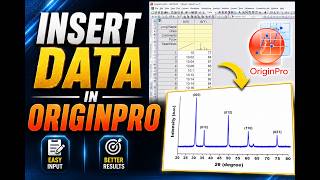 How to Insert XRD Data in OriginPro Easily | Step-by-Step Tutorial
