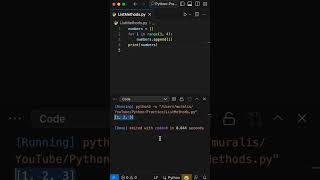 Mastering Python List Append Method | Add Elements with Ease #shorts