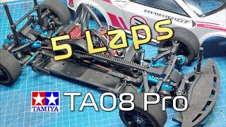 🏁 5 laps | Tamiya TA08 Pro (58693 from 2021) 🏁