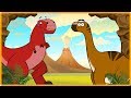 Abelisaurus Vs Argentinosaurus | Learn Dinosaur | Funny Dinosaur Cartoon Videos For Kids