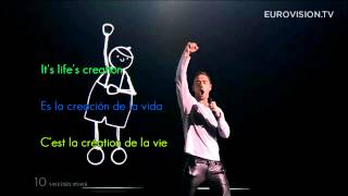 Måns Zelmerlöw - Heroes | Lyrics English, French and Spanish | Eurovision Song Contest 2015 WINNER