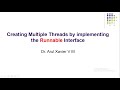 Creating Multiple Threads using Runnable interface in Java